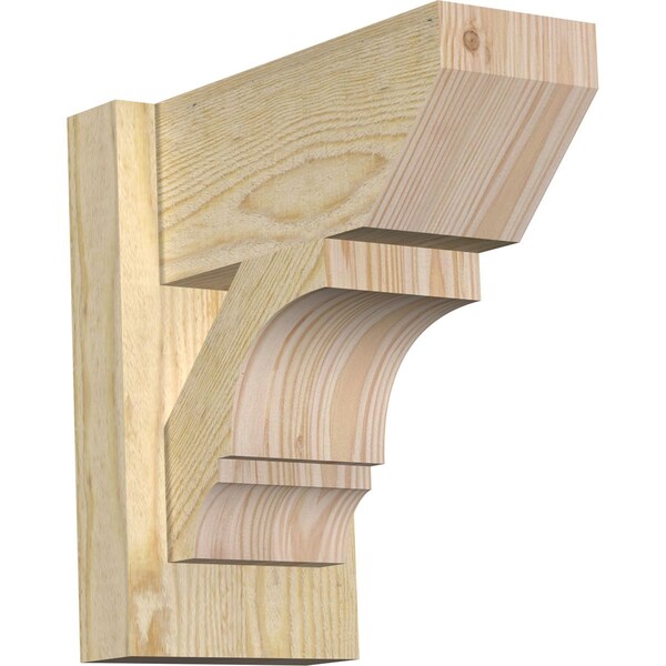 Ekena Millwork Balboa Slat Rough Sawn Outlooker, Douglas Fir, 6"W x 12"D x 12"H OUT06X12X12BOA06RDF - main